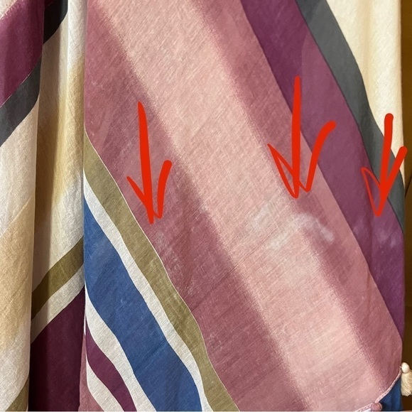 Anthropologie | NWT Aratta Aster Purple Maxi Dress Violet Stripe Tassel Size S - Picture 15 of 16